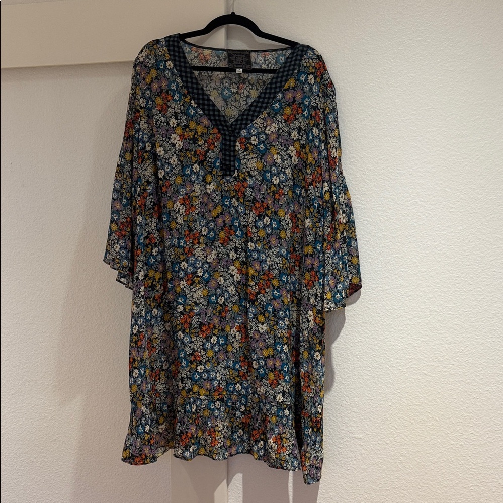 Johnny Was Multicolor Floral Tunic